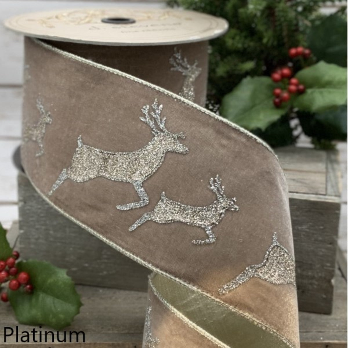 Glitter Running Reindeer