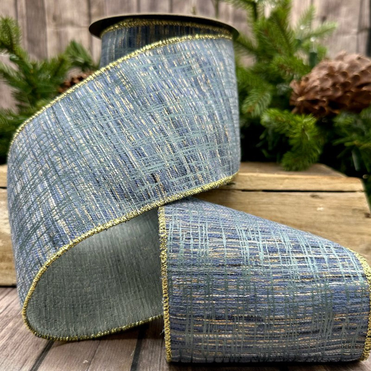 Blue Crisscross Ribbon