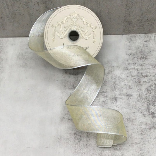 1.5" Platinum Metallic Mesh