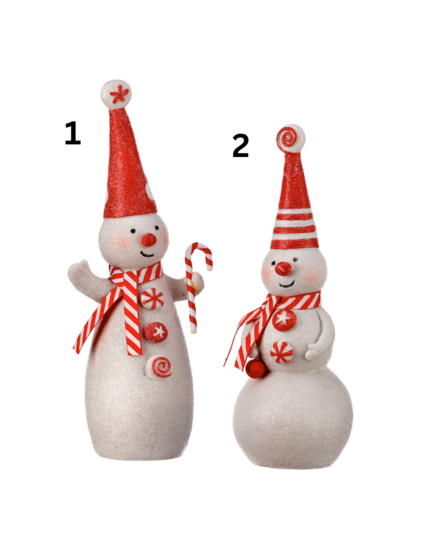 Resin Peppermint Snowman