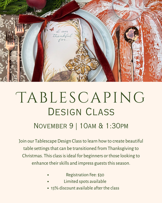 Tablescape Design Class