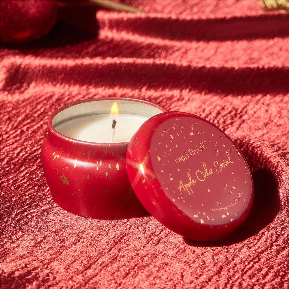 3oz Mini Tin Apple Cider Social Candle