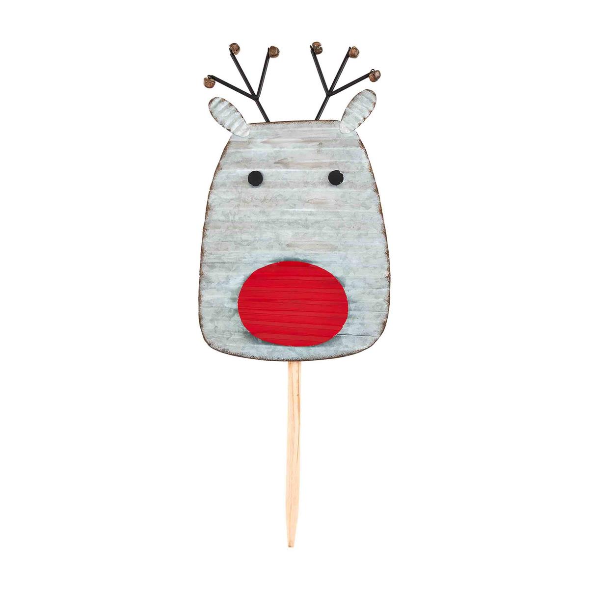 Tin Christmas Yard Stake