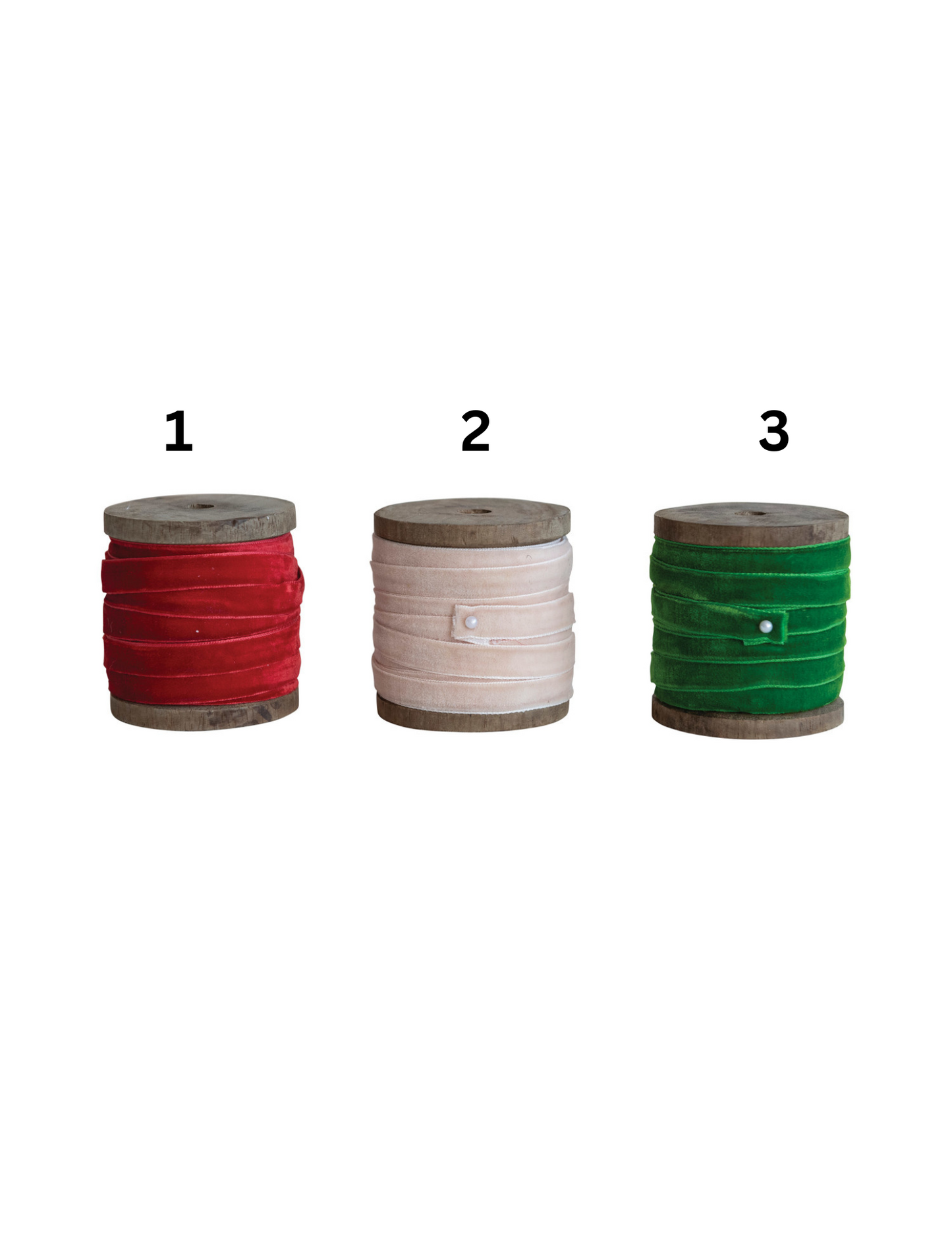 Velvet Ribbon on Wood Spool