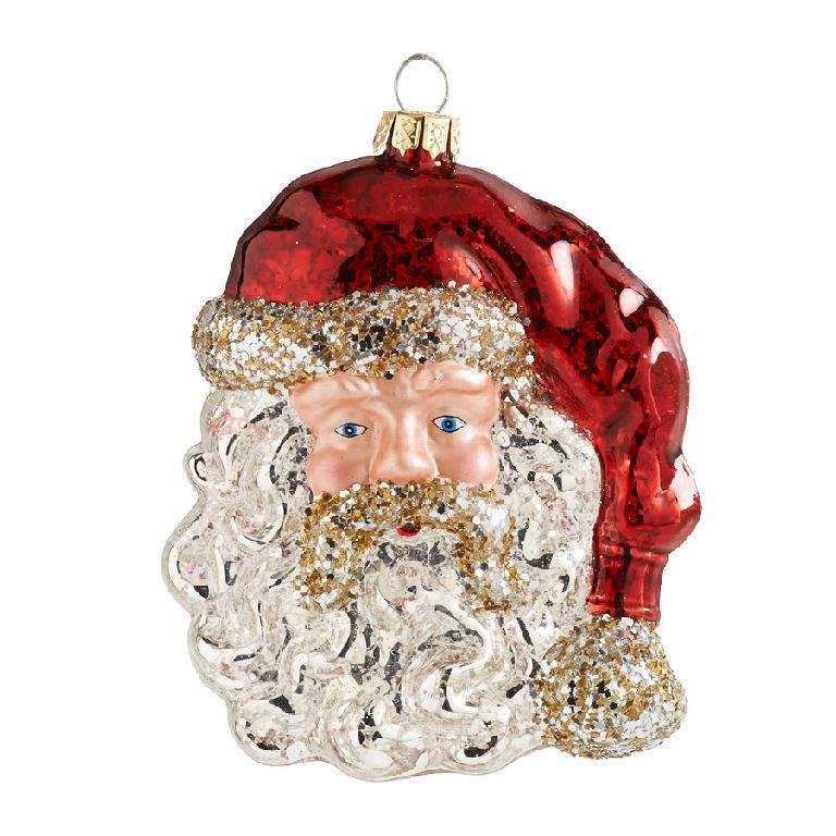 Glass Santa Head