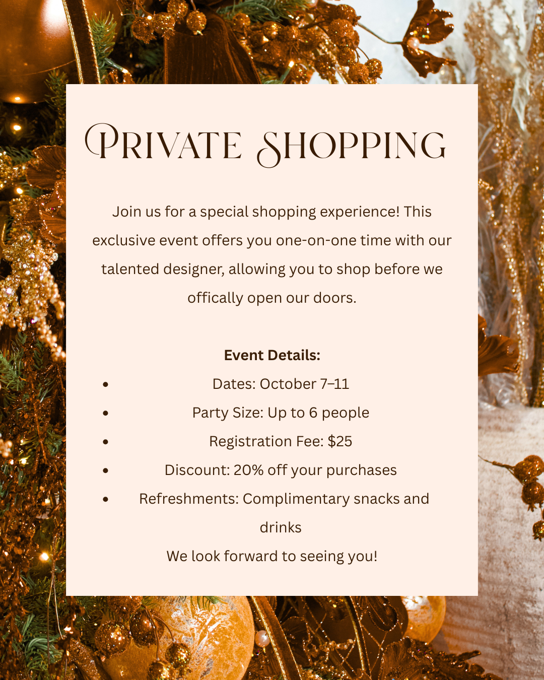 Private Shopping