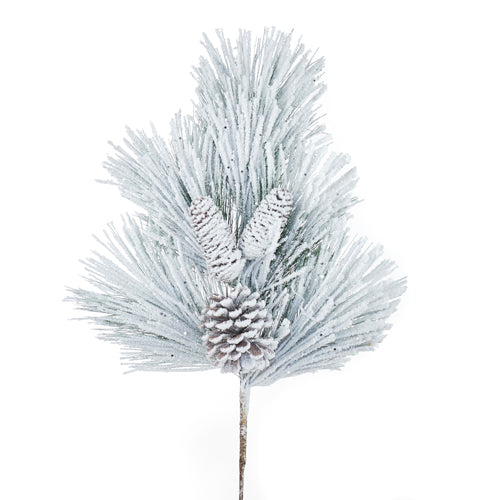 Snowy Pine and Pinecone Spray