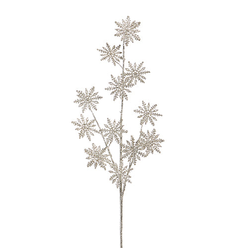Glittered Snowflake Spray