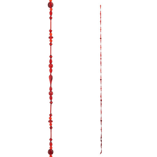 6' Red Jeweled Garland