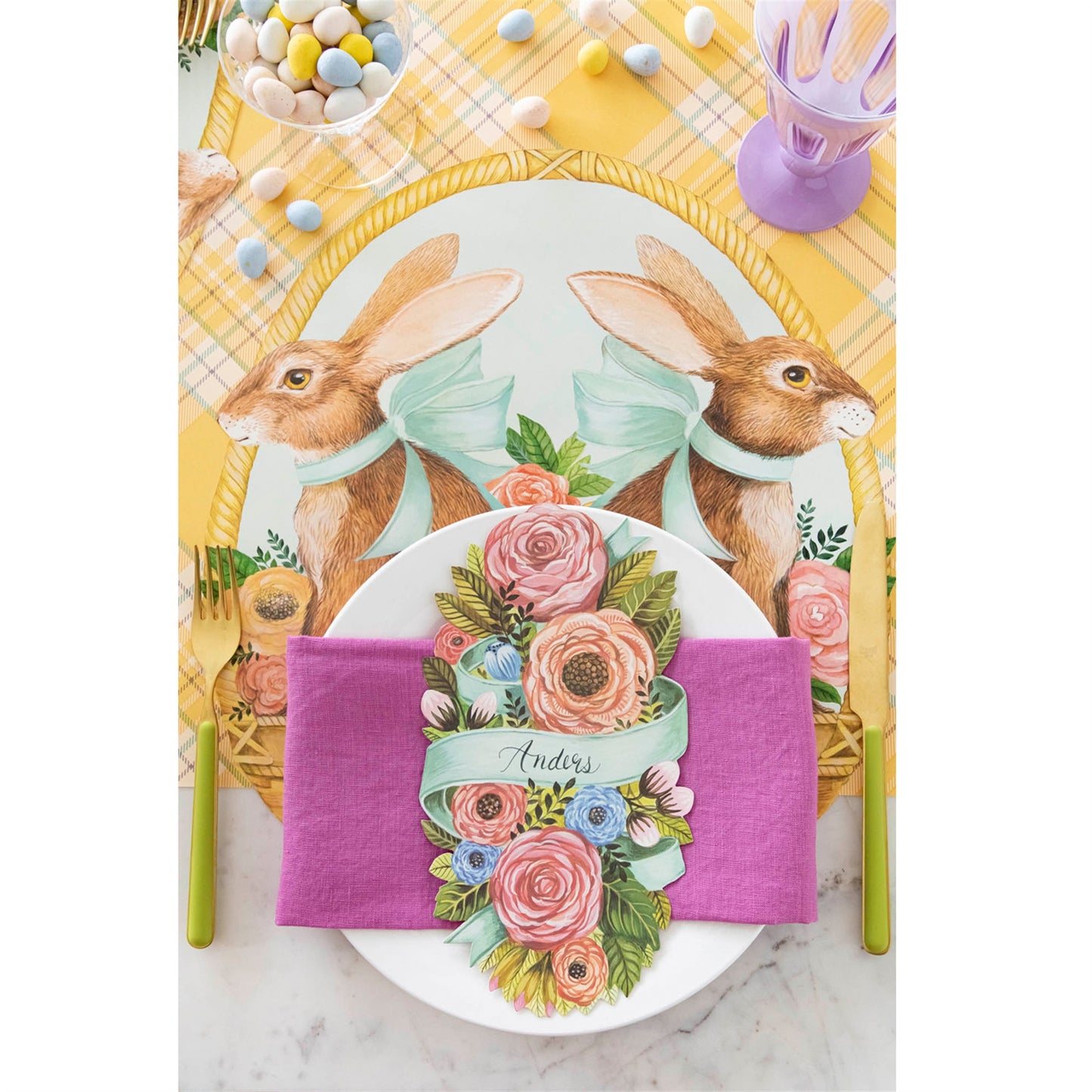Spring Floral Table Accent