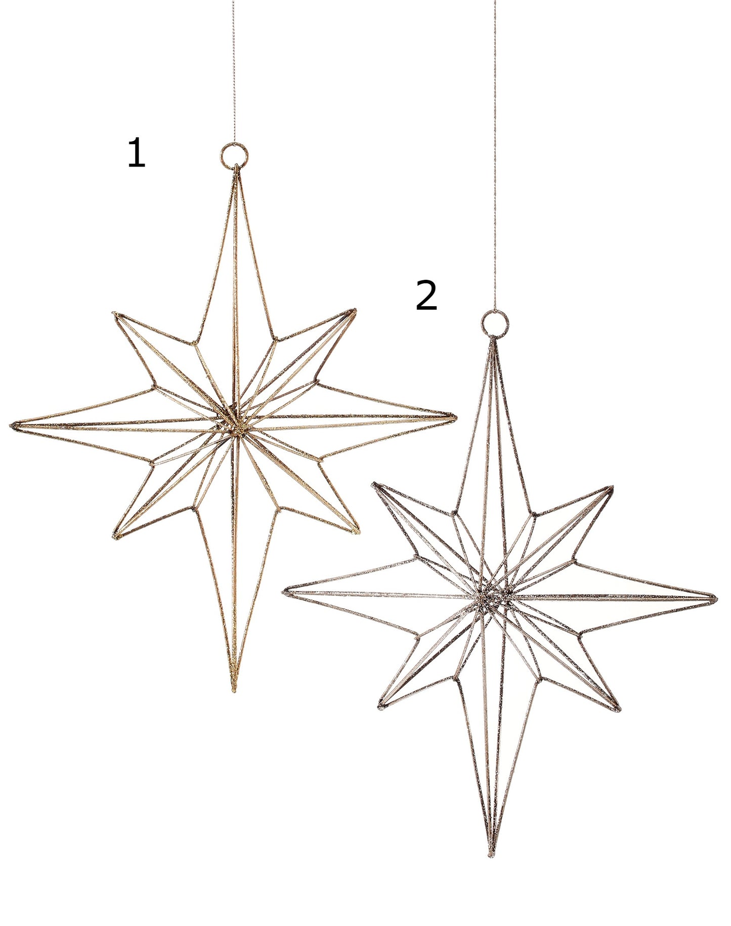 Wire Star of Bethlehem Ornament