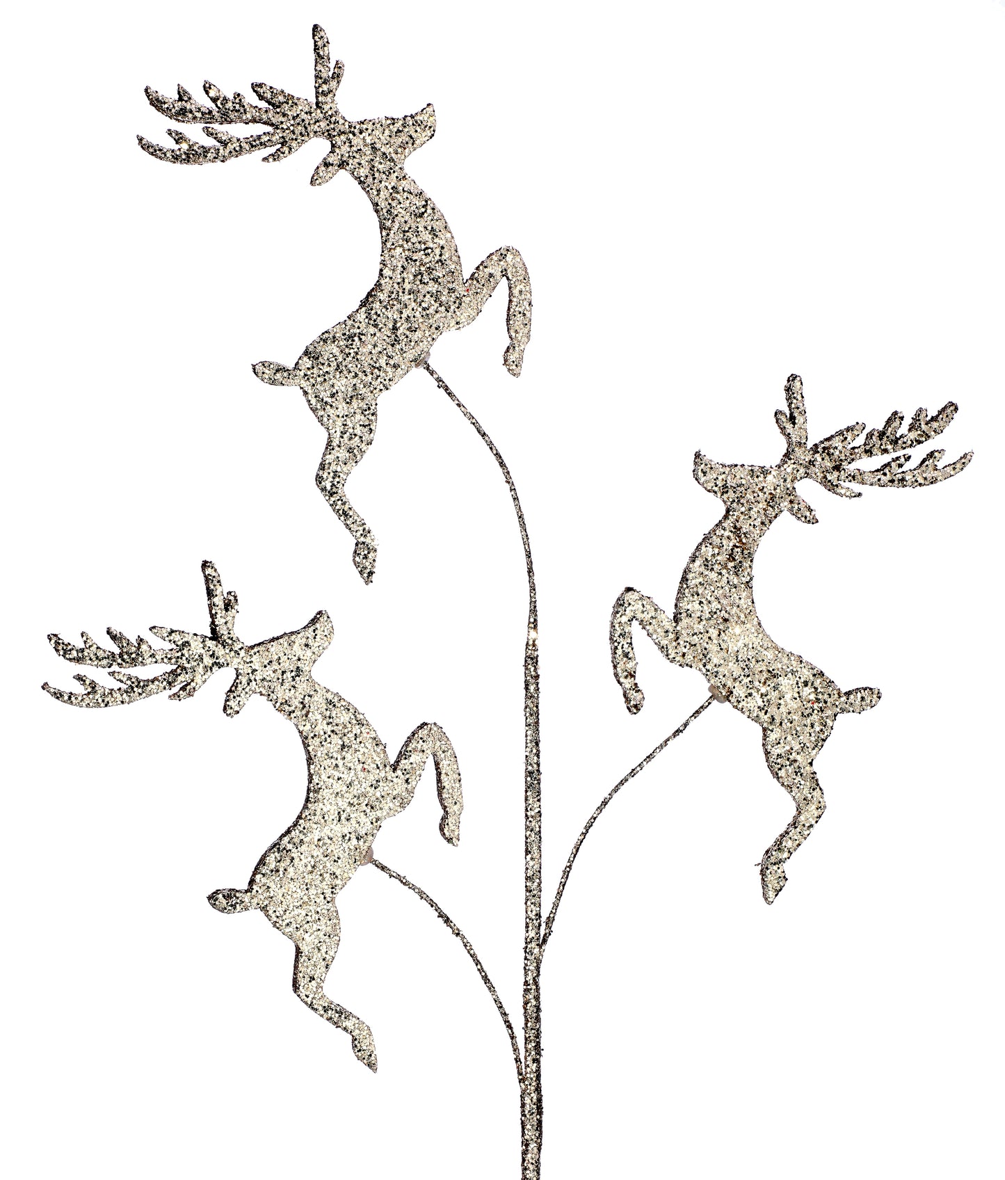 30" Glitter/Sequin Deer Spray
