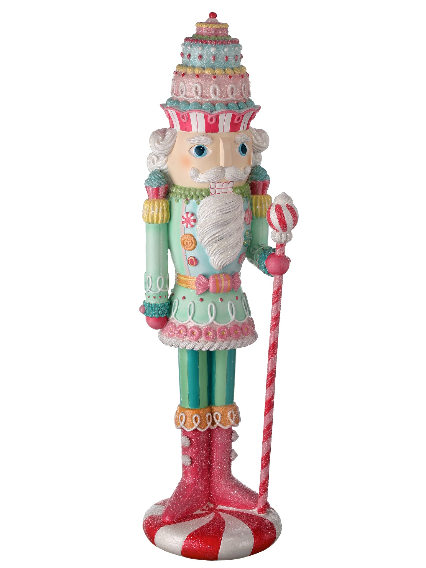 Resin Pastel Peppermint Nutcracker