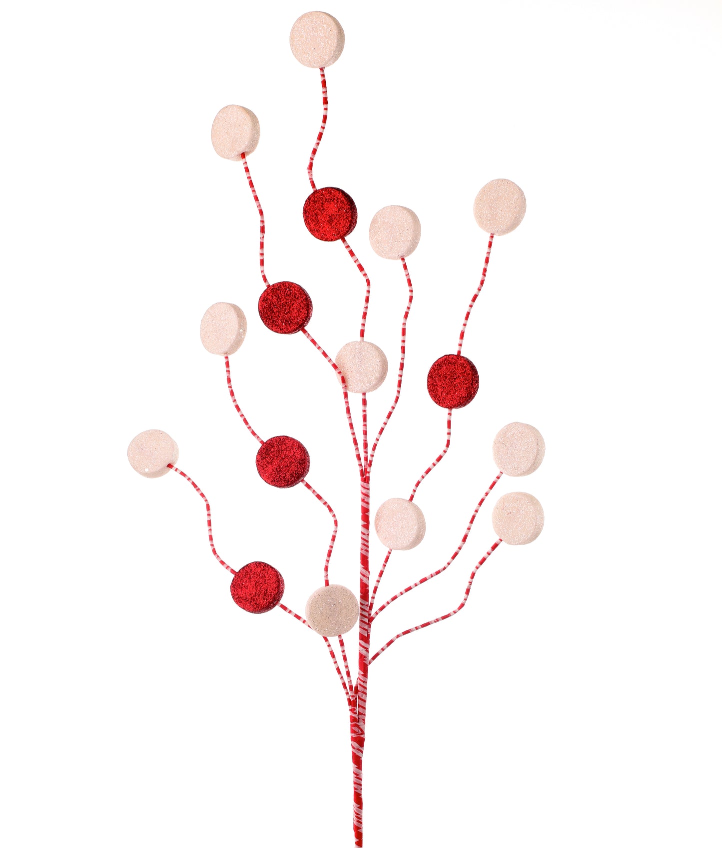 Glitter Candy Disk Peppermint Spray