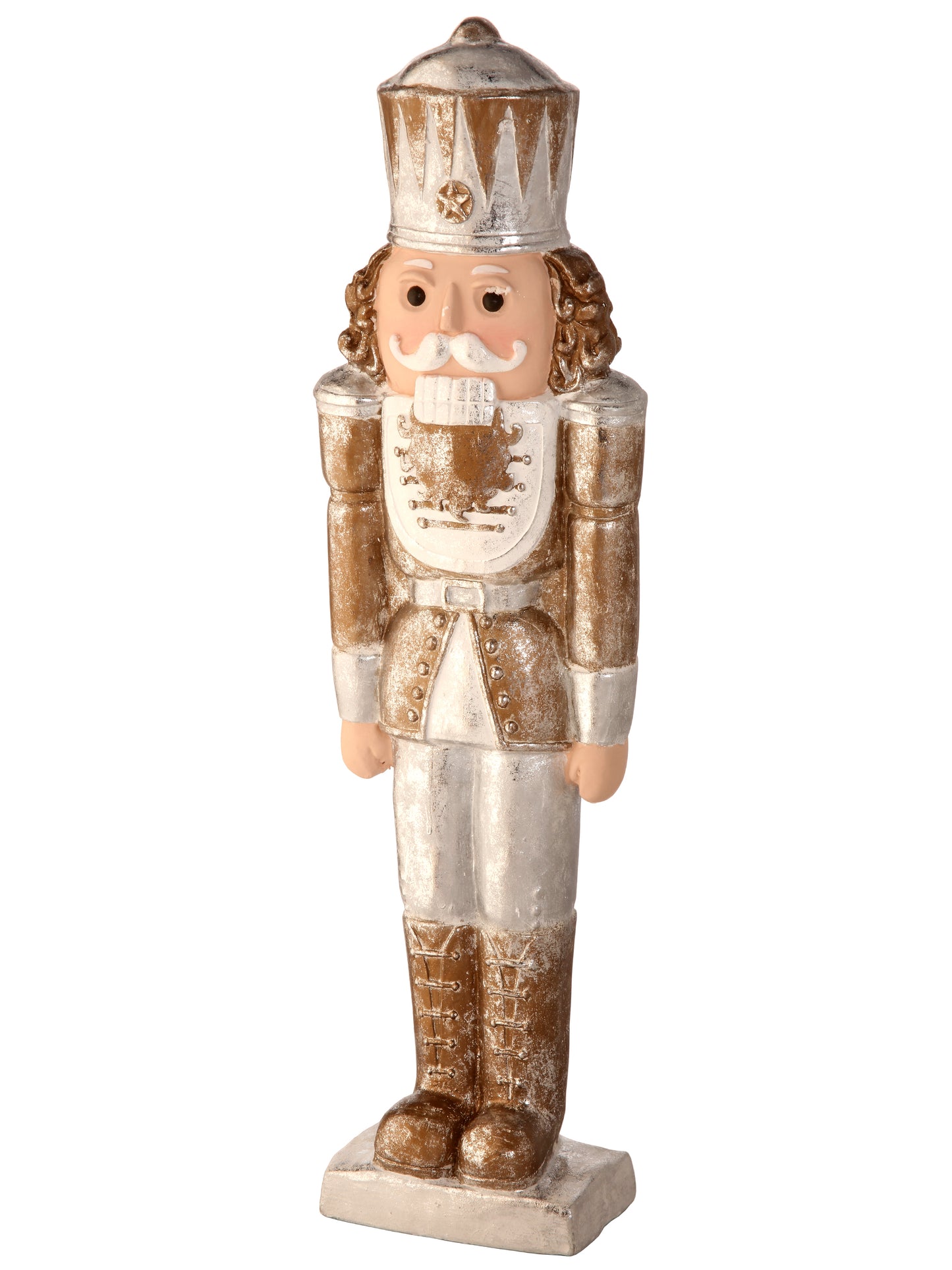 27" Paperstone Gilded Nutcracker Soldier