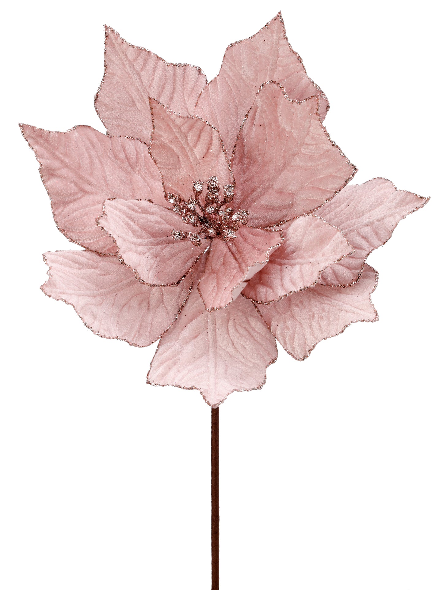 Velvet Poinsettia Stem