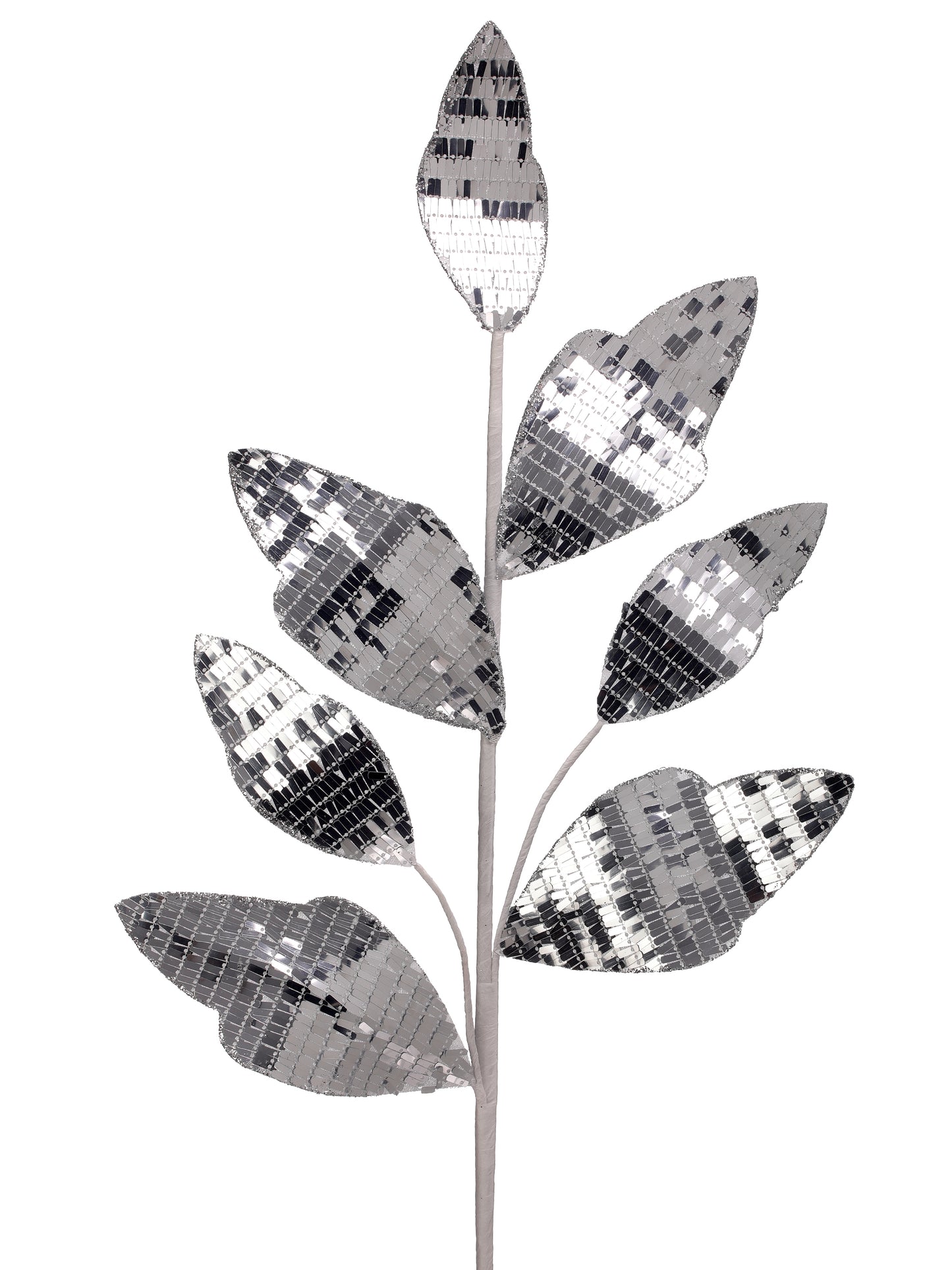 Shiny Mirrored Leaf Spray