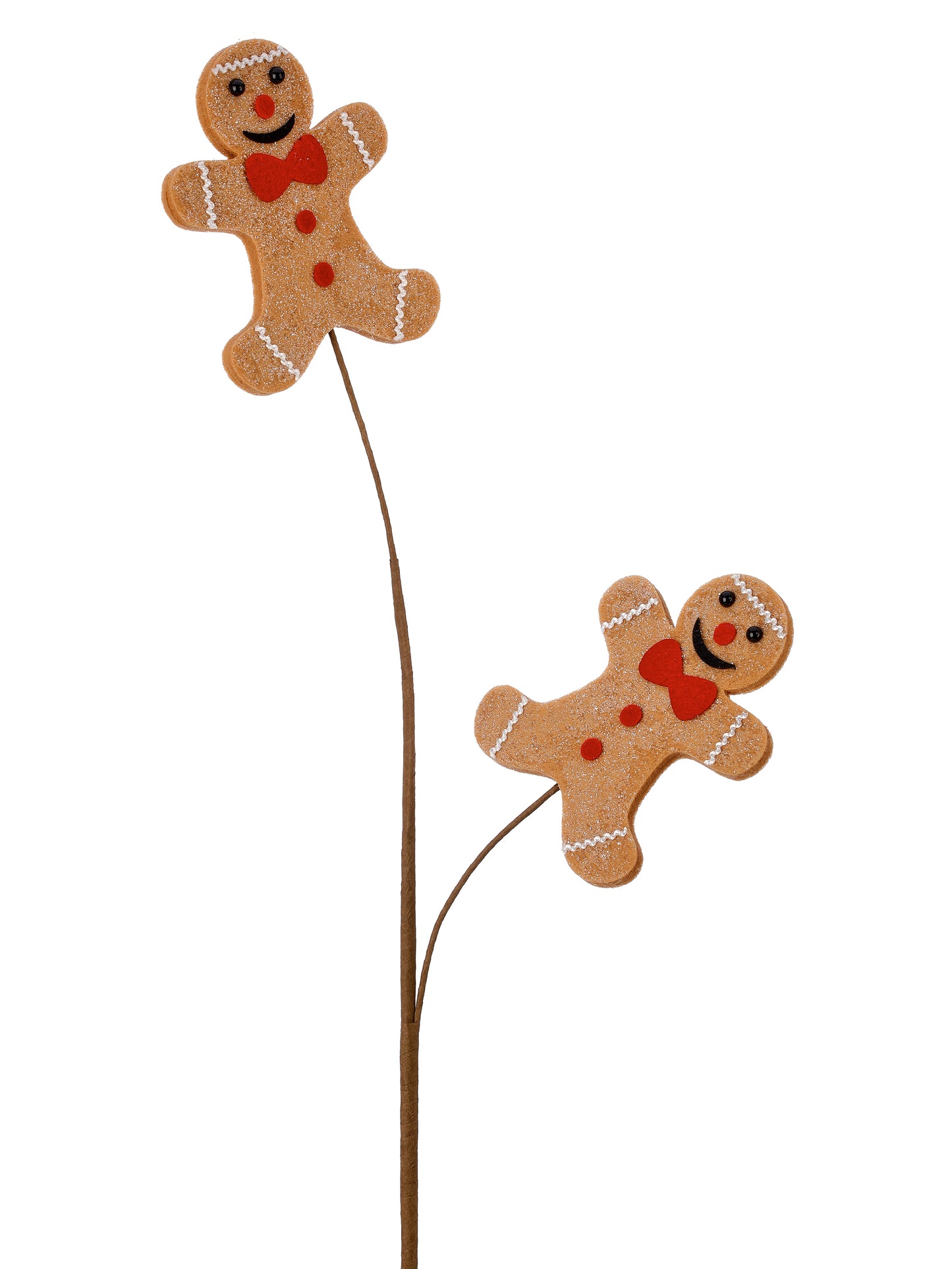 Frosted Glitter Gingerbread Spray