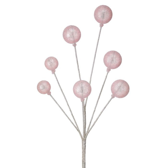 21" Glitter Sugar Ball Spray