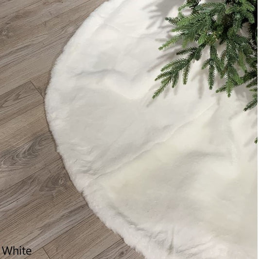 Plush Fur Tree Skirt