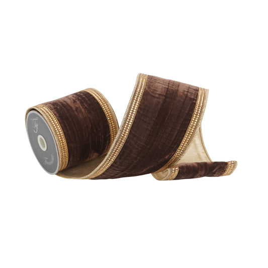 4" Distressed Diamonds Ribbon