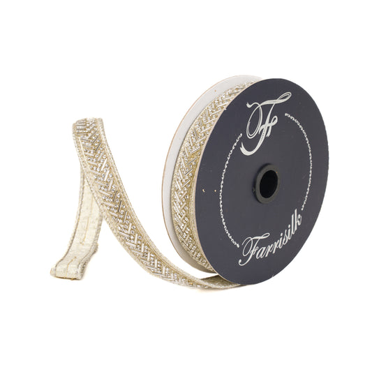 .75" Chevron Crystal Trim