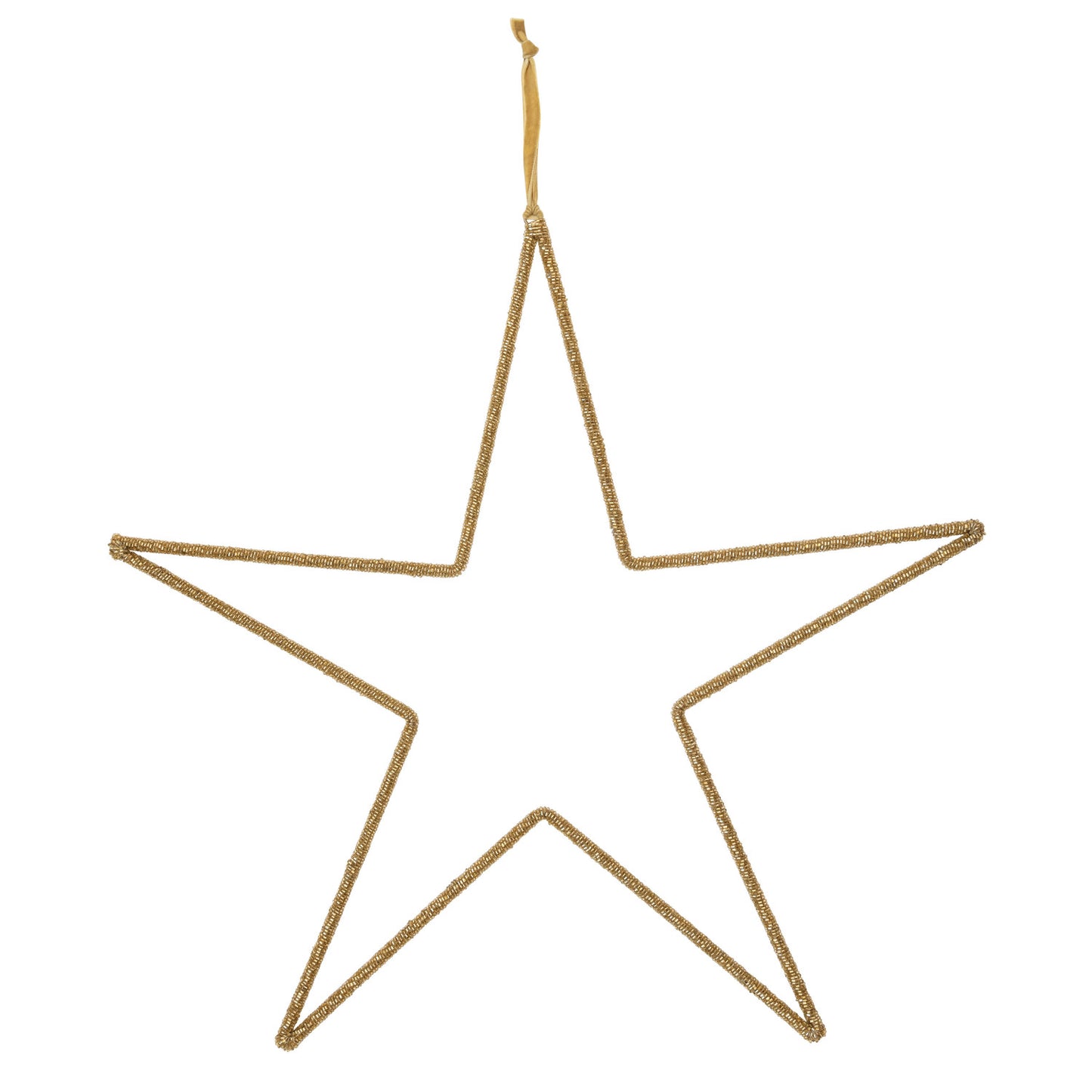 Hanging Metal and Glass Star Ornament