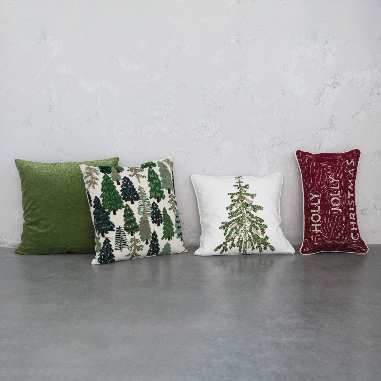 Beaded Cotton Pillow