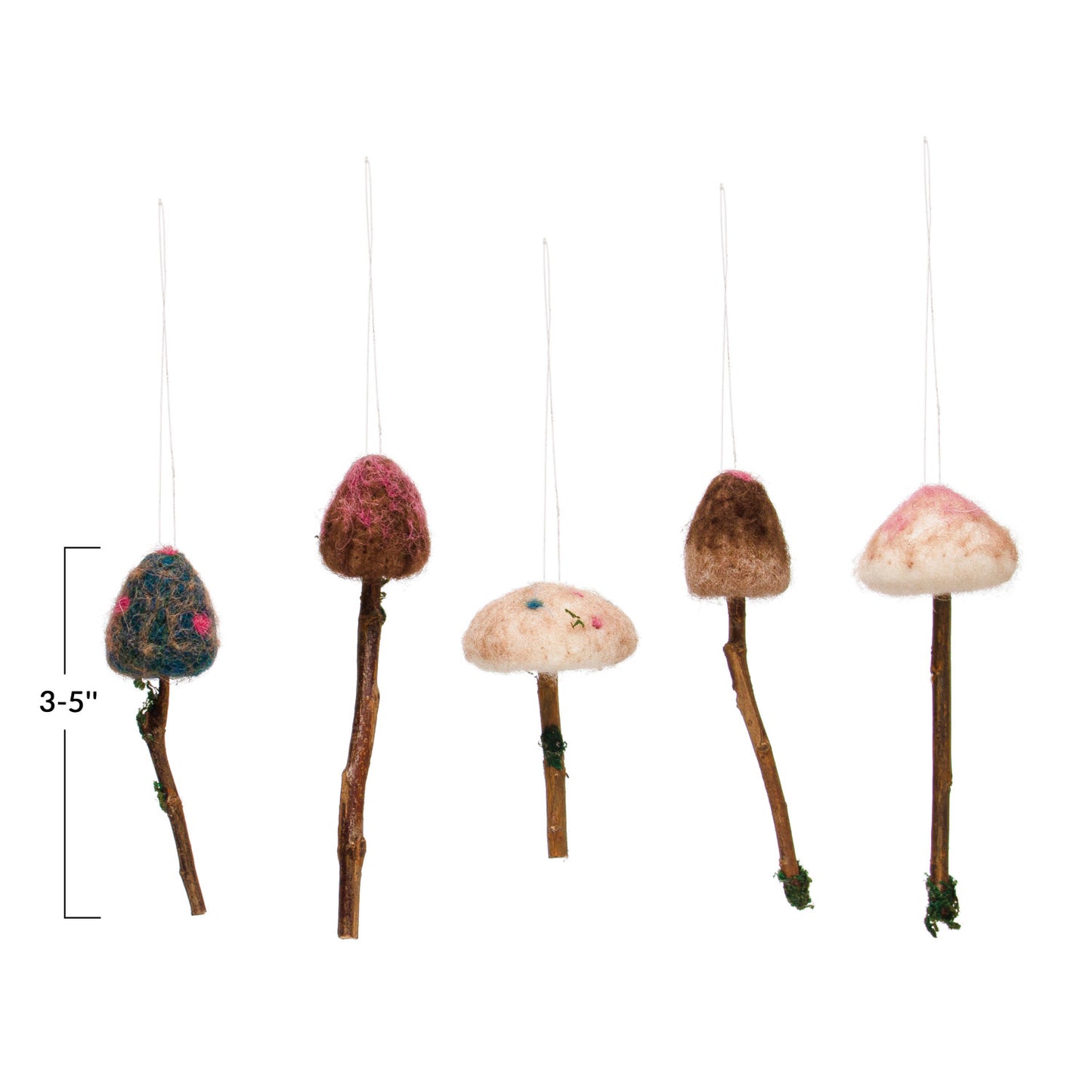 Wool Felt Mushrooms