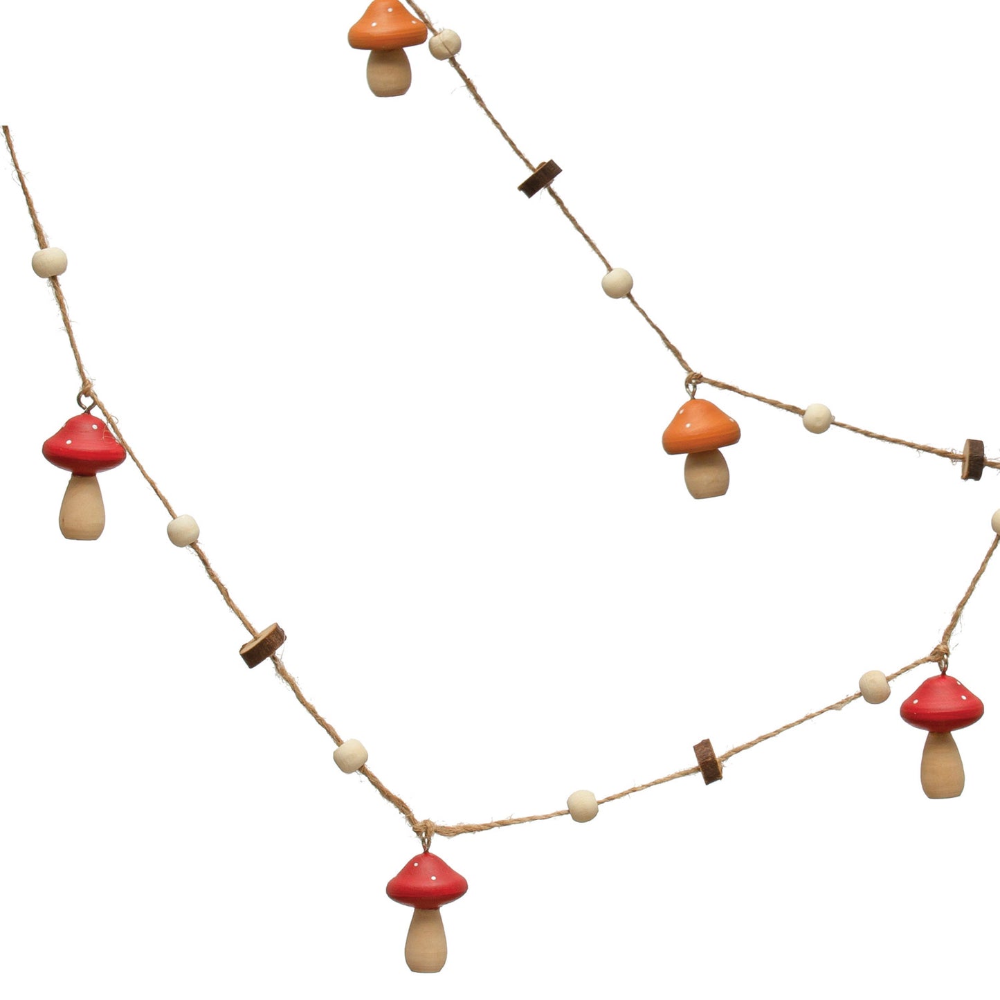 Pine Wood Mushroom Garland