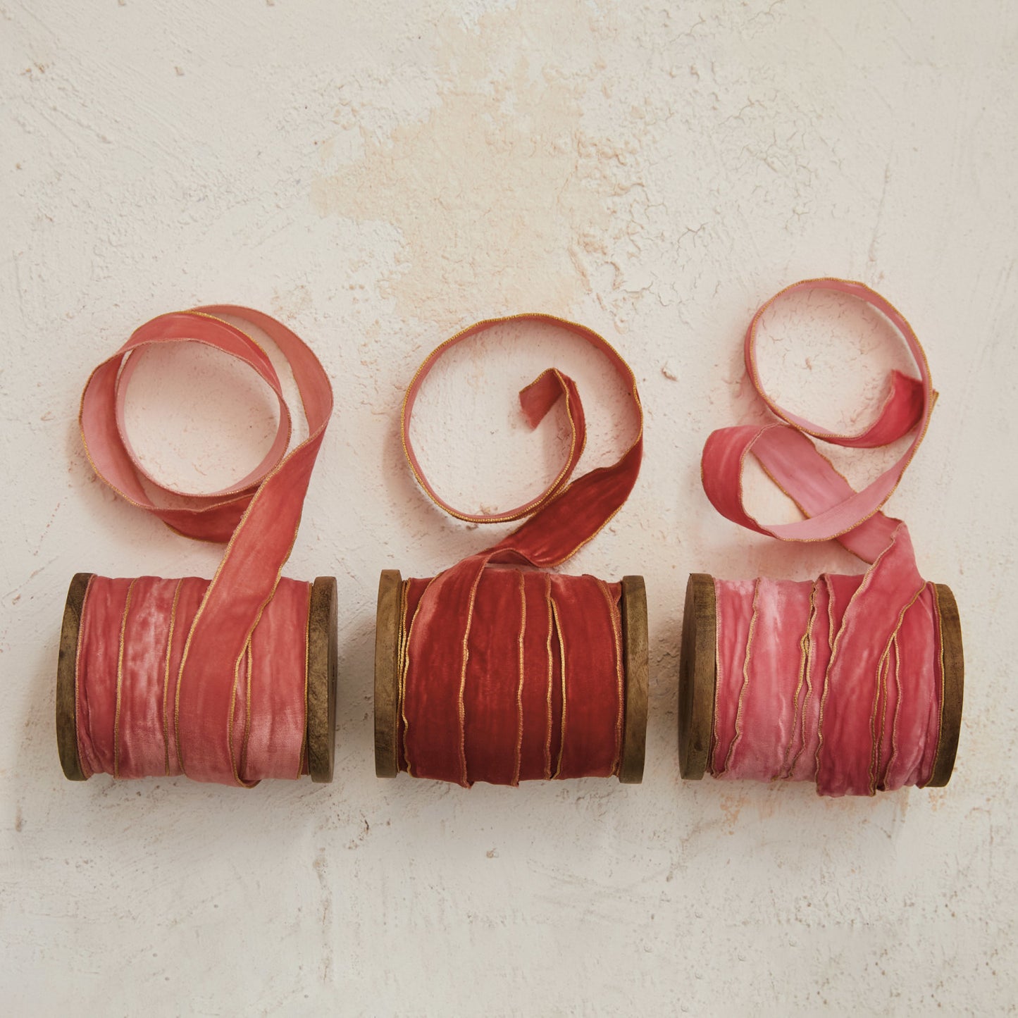 Velvet Ribbon w/ Metallic Edges