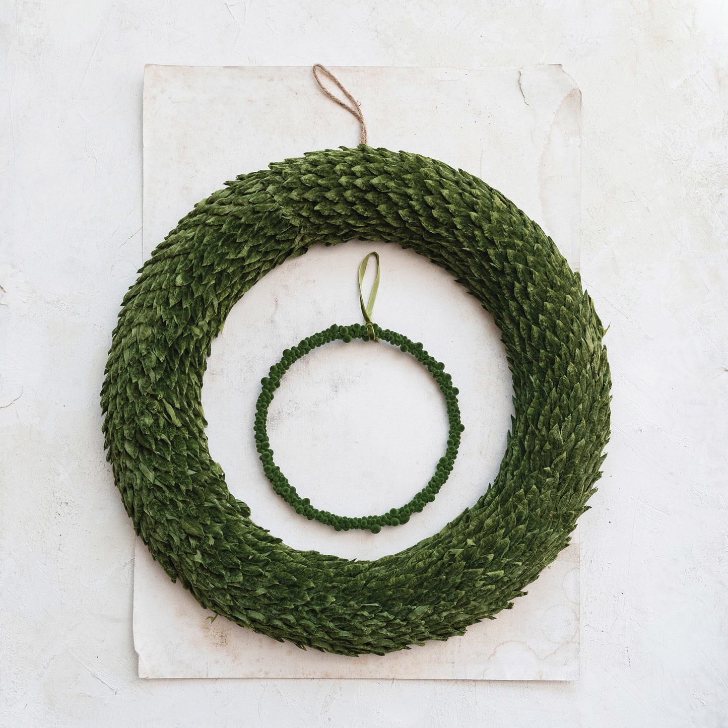 Flocked Foam Berry Wreath