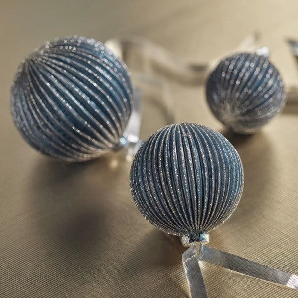 Blue Glass Ball Ornament