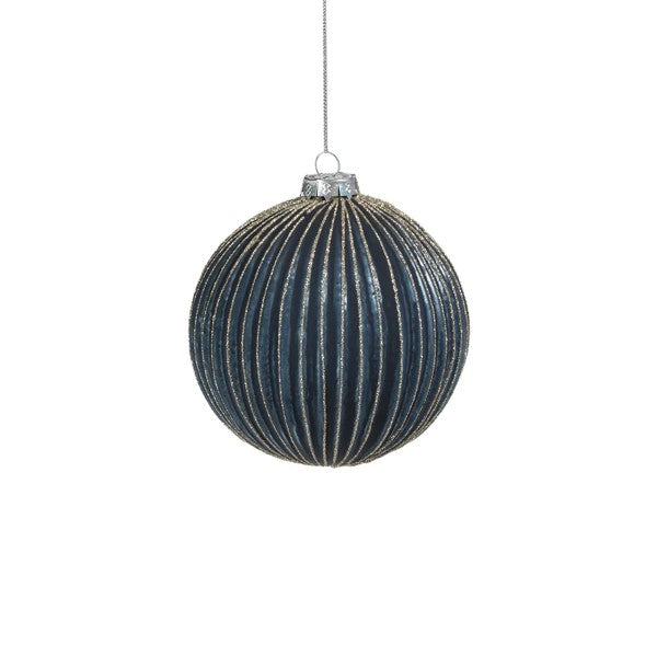 Blue Glass Ball Ornament