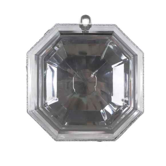 A pewter 6-inch square-shaped jewel