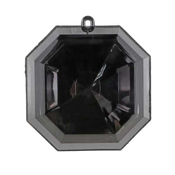 A black 6-inch square-shaped jewel