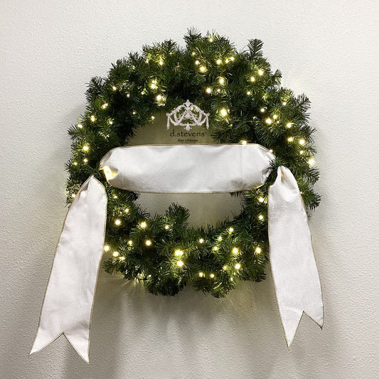 6" x 70" Winter White Plan Banner w/ Gold Back