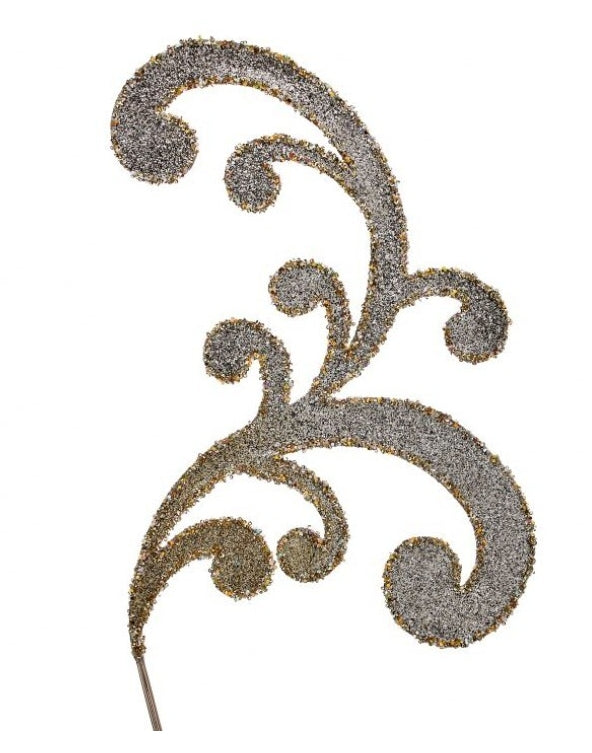 Metal Acanthus Glitter Stem