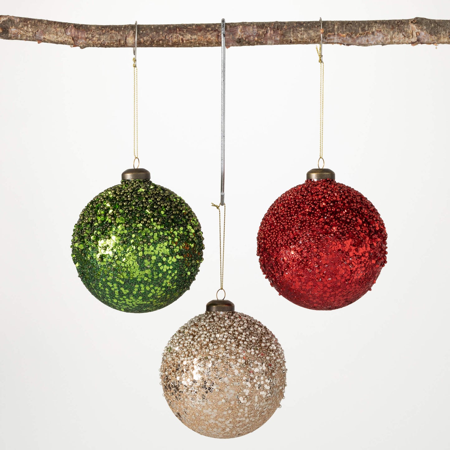 Beaded Gitter Ball Ornament