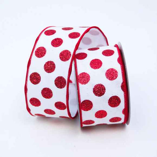 2.5" Glitter Dot Ribbon