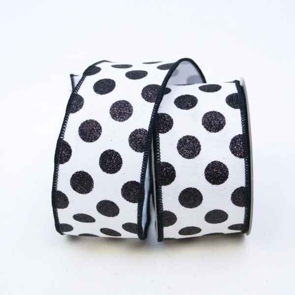 2.5" Glitter Dot Ribbon