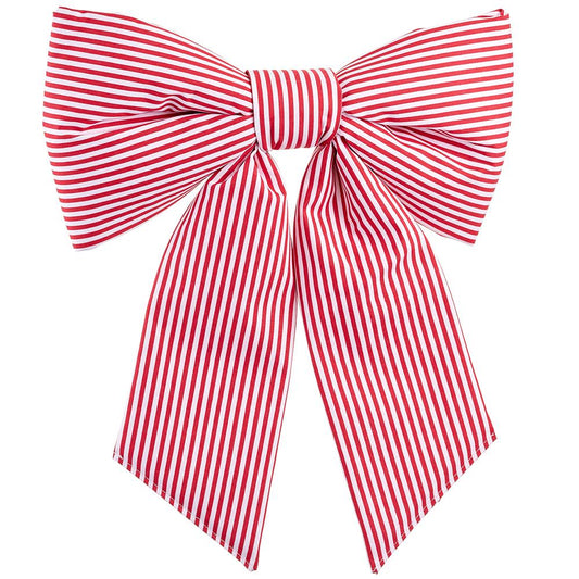 Striped Bow With Clip