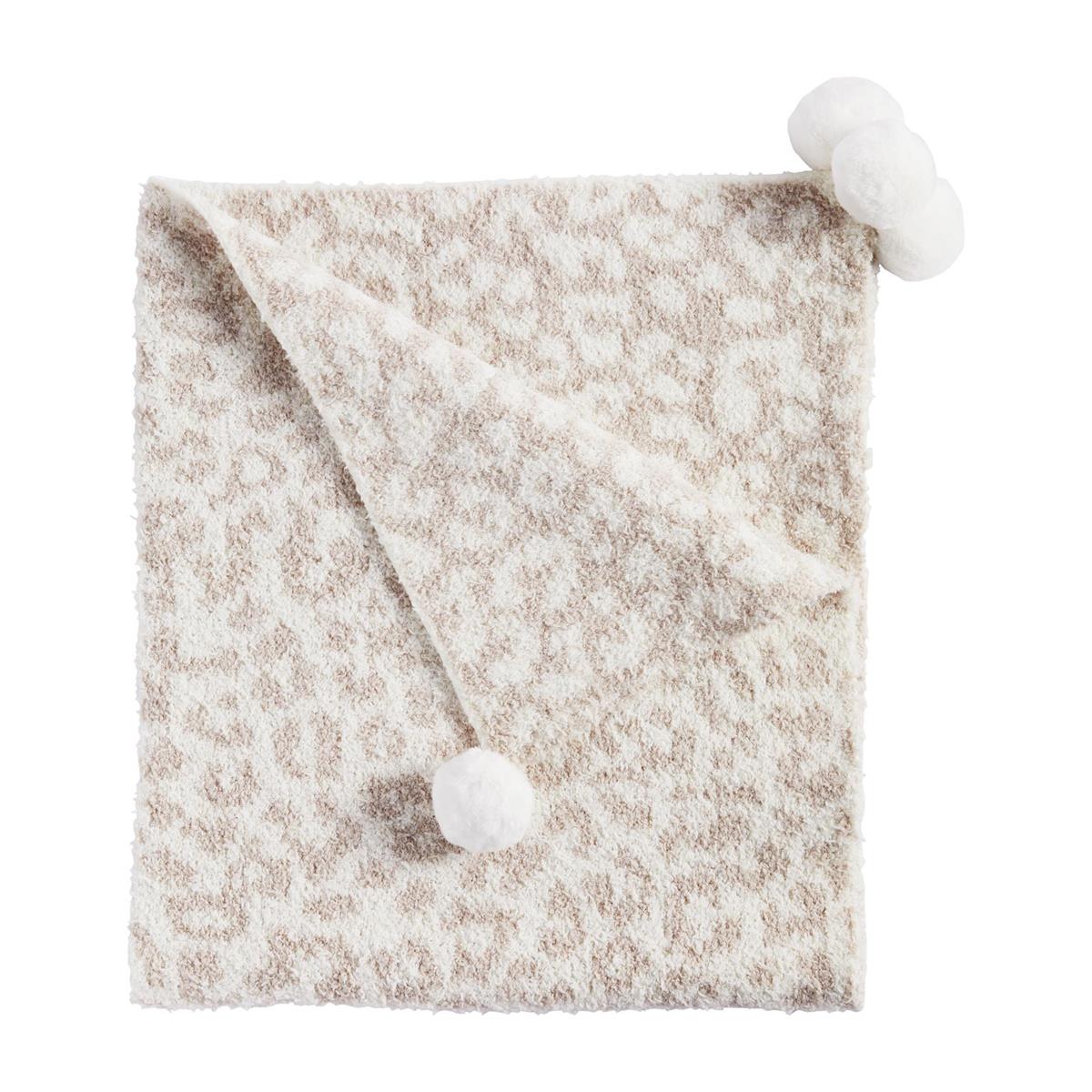 Ivory Leopard Blanket