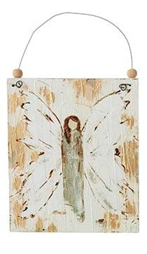 6" Angel Wooden Ornament