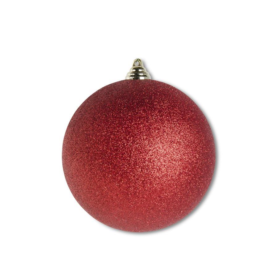 5.5" Glittered Shatterproof Round Ornament