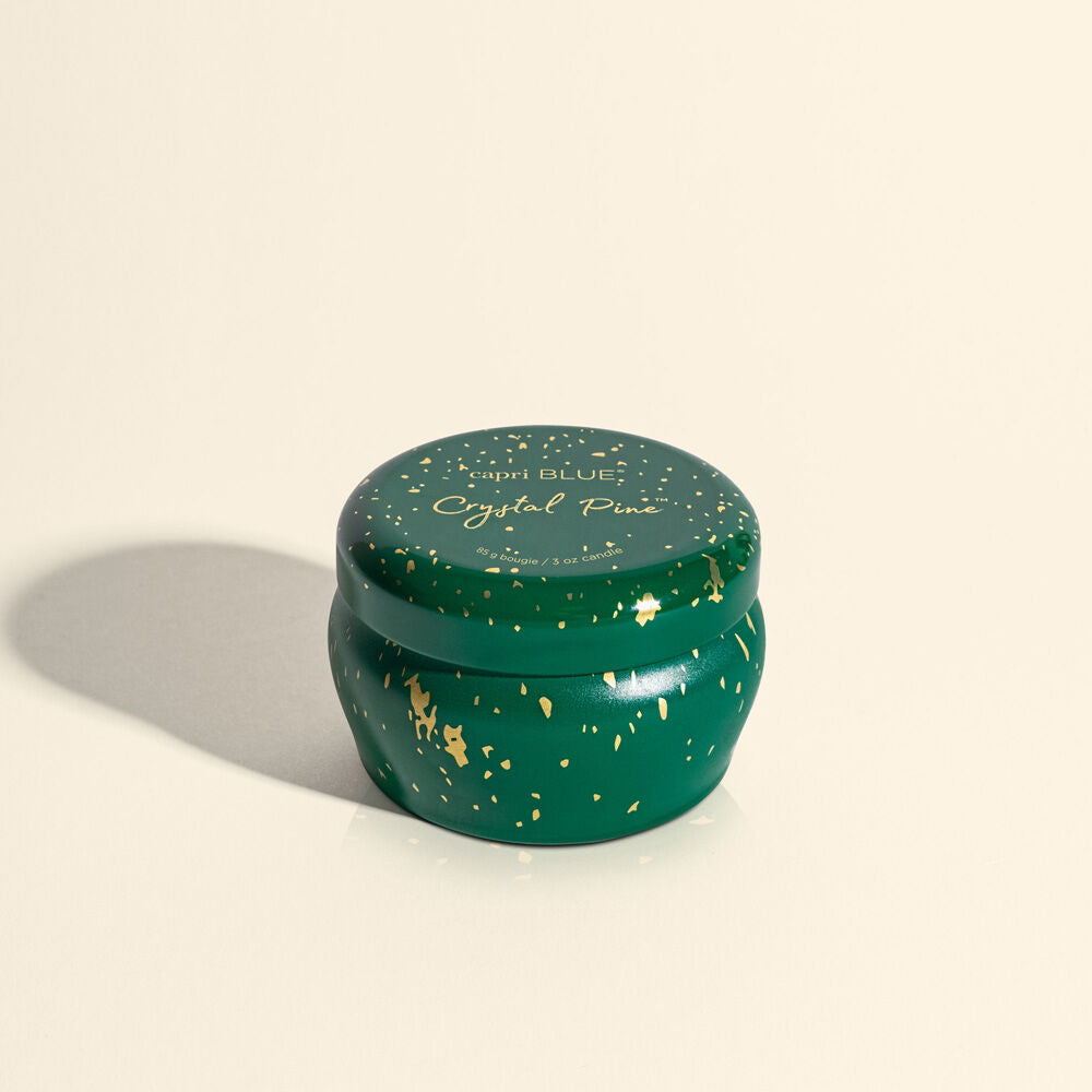 3oz Crystal Pine Glimmer Mini Tin Candle