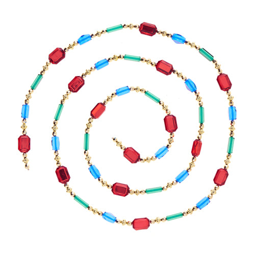 6' Multi Color Jeweled Garland