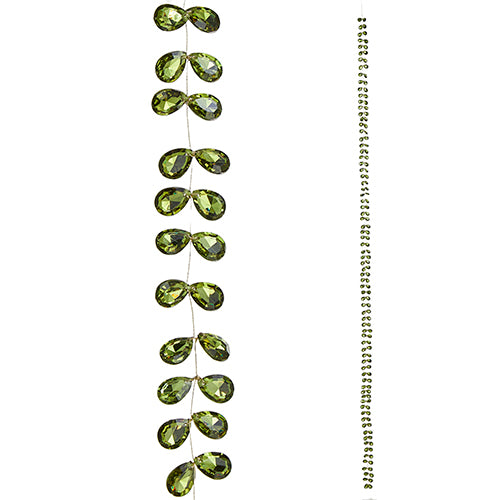 5.5' Green Jewel Garland