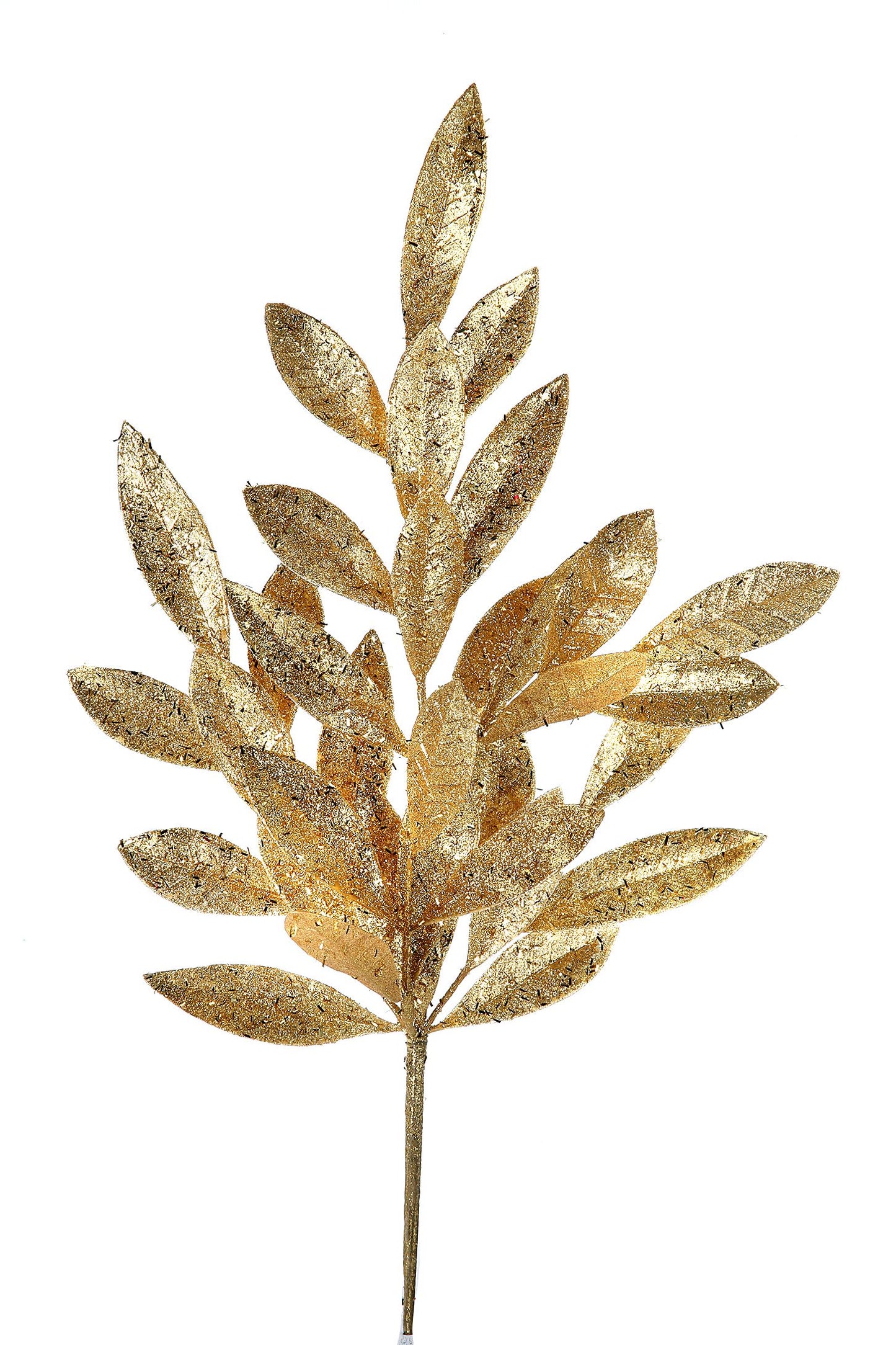 Glitter Sparkling Bay Leaf Spray