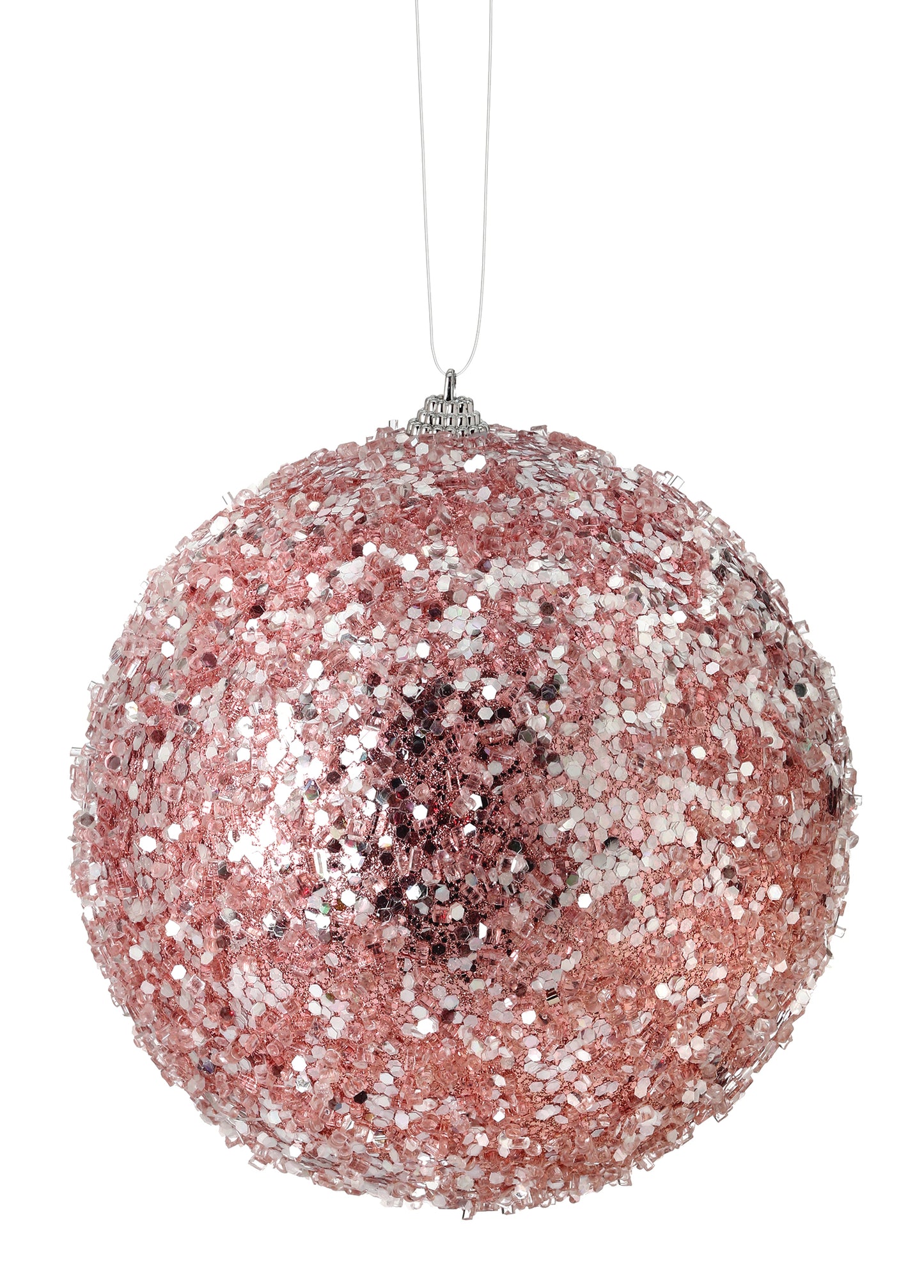 Glitter Sequin Iced Ball Ornament